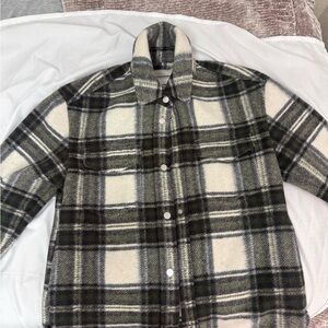 Abercrombie & Fitch Checkered Shirt in Black and White